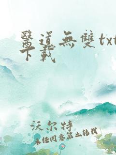 医道无双txt下载