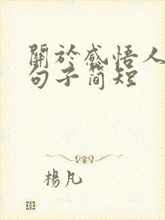 关于感悟人生的句子简短