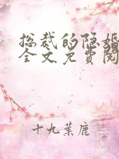 总裁的隐婚新娘全文免费阅读