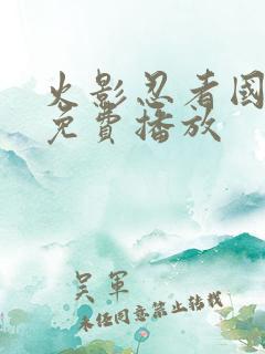 火影忍者国语版免费播放