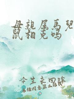 母亲属马儿子属鼠相克吗