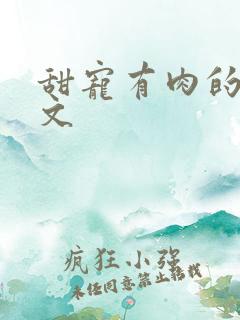 甜宠有肉的穿书文
