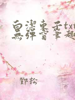 白洁东子txt无弹窗笔趣阁