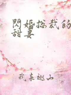 闪婚总裁的契约甜妻