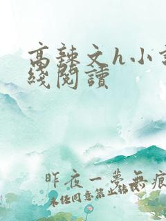高辣文h小说在线阅读