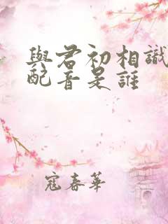 与君初相识长意配音是谁