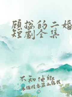 顾总的二婚甜妻短剧全集