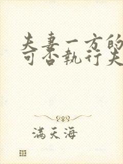 夫妻一方的债务可否执行夫妻共同财产