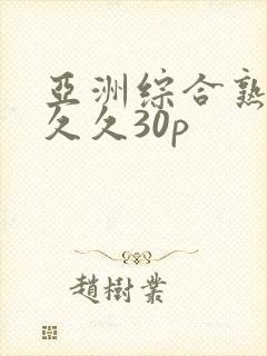 亚洲综合熟女久久久30p