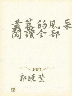黄蓉的风采小说阅读全部
