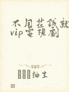 不用花钱就能看vip电视剧