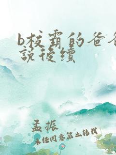 b校霸的爸爸小说后续