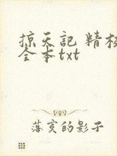 掠天记 精校版全本txt