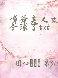 傅爷夫人又惊艳全球了txt