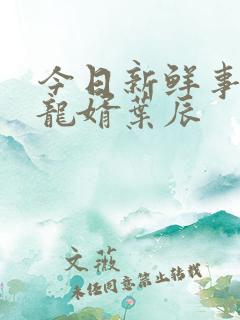 今日新鲜事上门龙婿叶辰