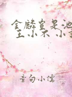 金麟岂是池中物 王小不 小说