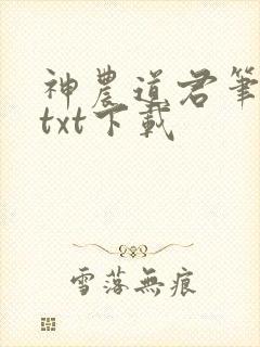 神农道君笔趣阁txt下载