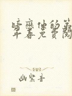 暗恋他的第十一年春免费阅读