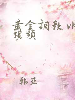 黄金调教 vk视频
