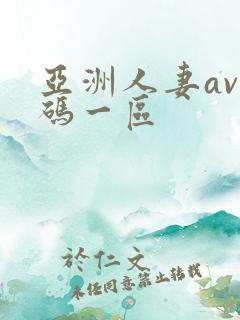 亚洲人妻av有码一区