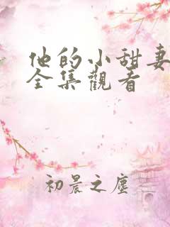 他的小甜妻短剧全集观看