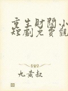 重生财阀小儿子短剧免费观看全集