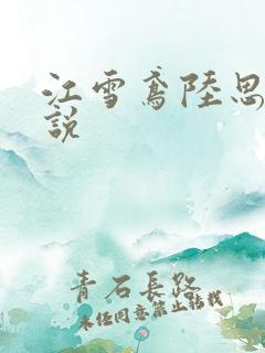 江雪鸢陆思远小说