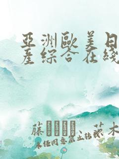 亚洲欧美日韩国产综合在线一区