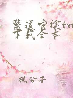医道官途txt下载全本