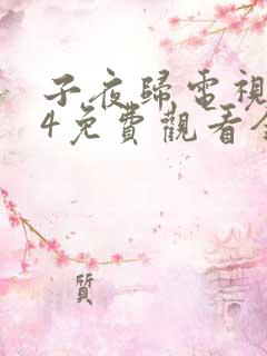 子夜归电视剧24免费观看全集高清