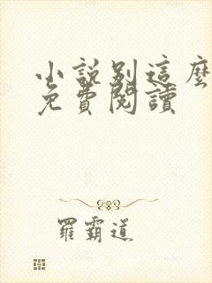 小说别这么对我免费阅读