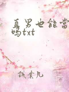 直男也能当老婆吗txt