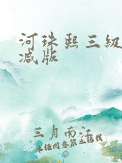 河珠熙三级无删减版