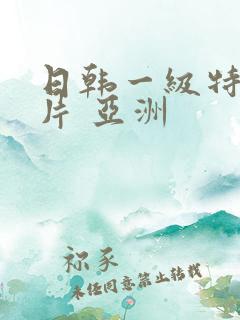 日韩一级特黄大片 亚洲