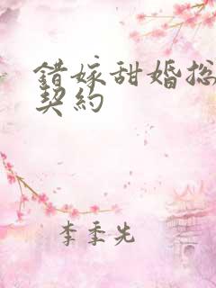 错嫁甜婚总裁的契约