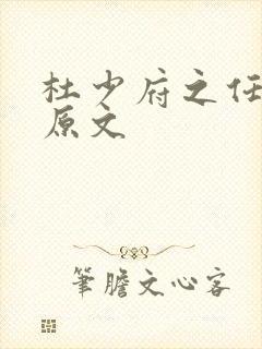 杜少府之任蜀州原文