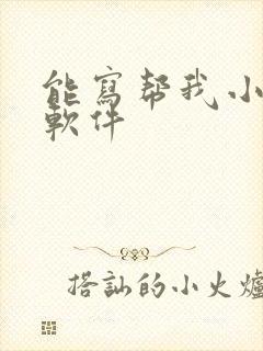 能写帮我小说的软件