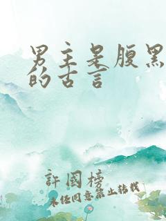 男主是腹黑王爷的古言