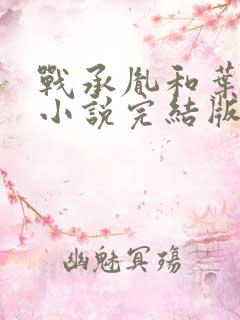 战承胤和叶苜苜小说完结版