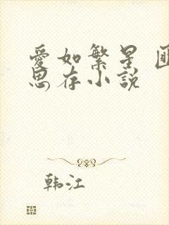 爱如繁星 匪我思存小说
