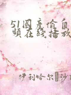 51国产偷自视频在线播放