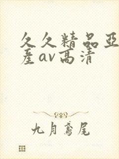 久久精品亚洲国产av高清