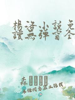 杨洛小说免费阅读无弹窗全文