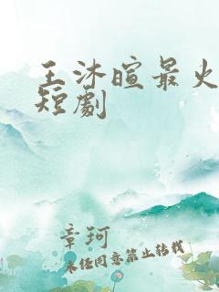 王沐暄最火十部短剧