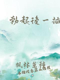 勃起后一插就软