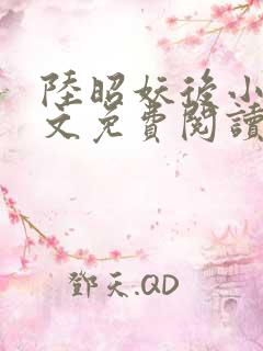 陆昭妖后小说全文免费阅读