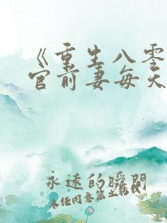 《重生八零外交官前妻每天说对不起》