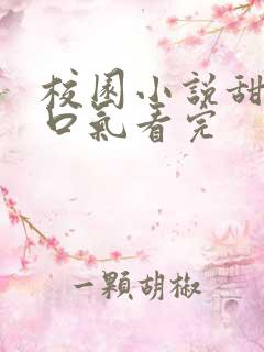 校园小说甜文一口气看完