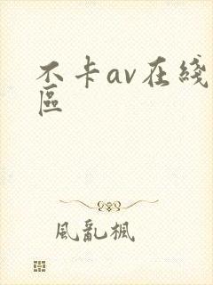 不卡av在线二区