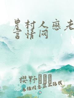 农村人恋老小说言情网